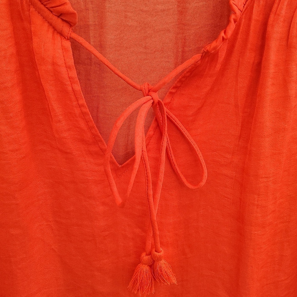 RACHEL Rachel Roy Orange Blouse Size Large - Picture 6 of 8
